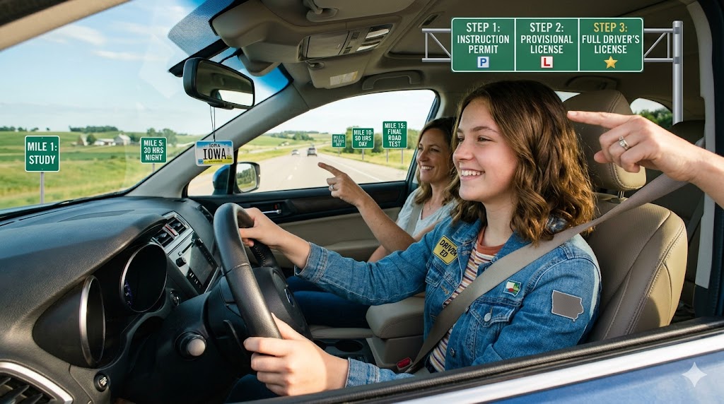 Iowa Graduated Drivers License: A Step-by-Step Guide for Teen Drivers